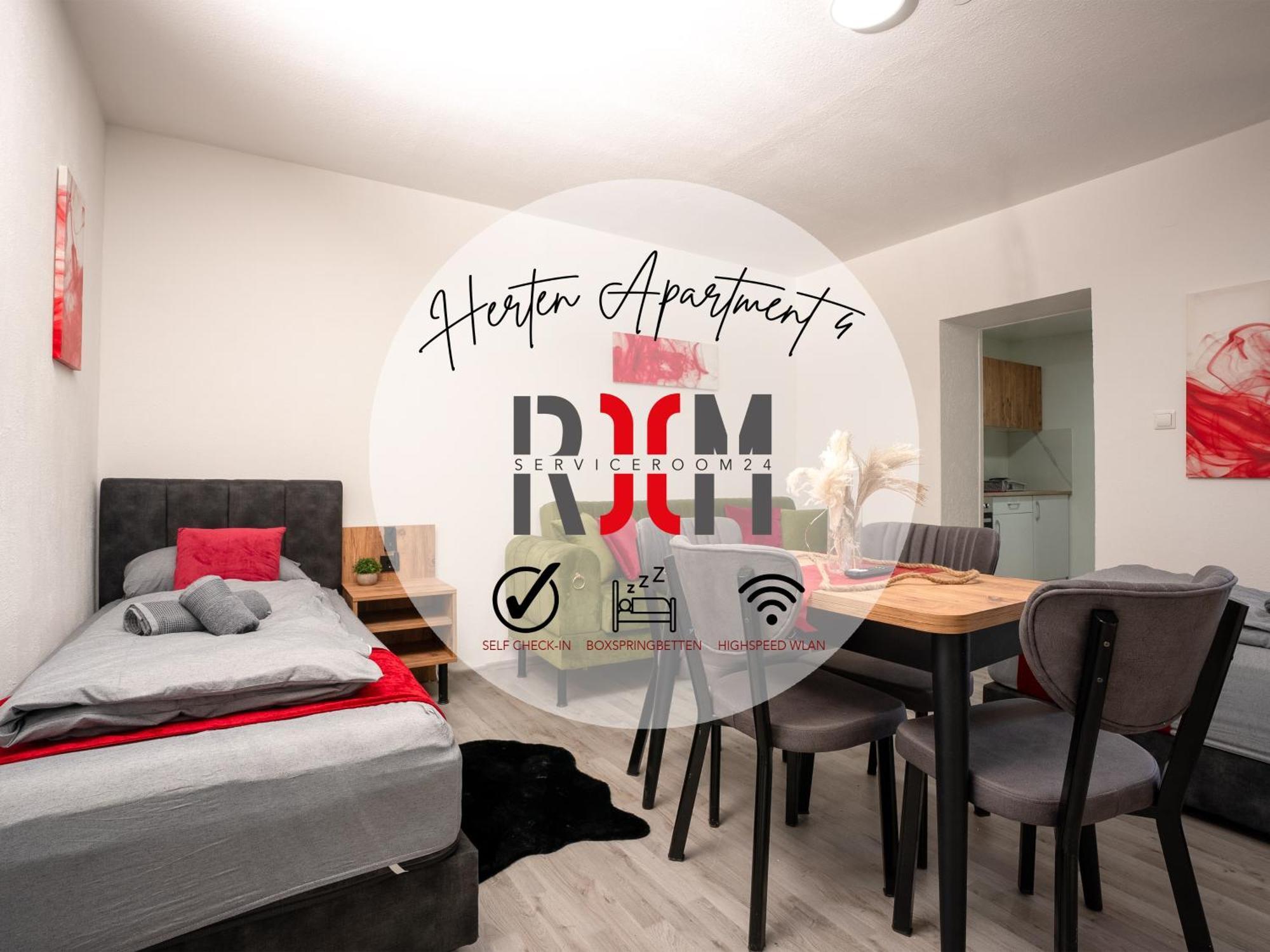 Serviceroom24 - Apartment 4 In Herten Wlan - Smart-Tv - 24-7 Check-In Und Kueche Экстерьер фото